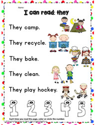 Sight Word to Read - they